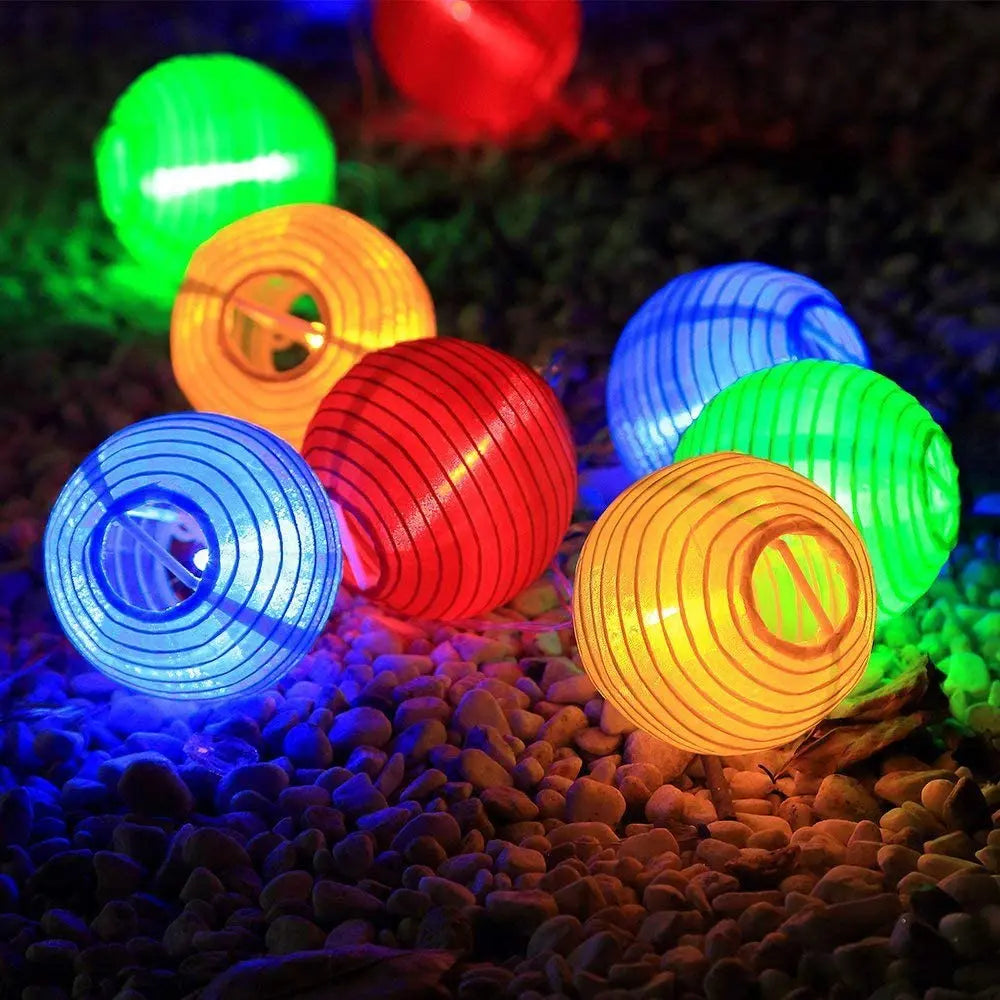 Waterproof Lantern Solar String Fairy Lights 6.5M 30 LED Outdoor Garland Patio Light Solar Power Lamp Christmas for Garden Decor