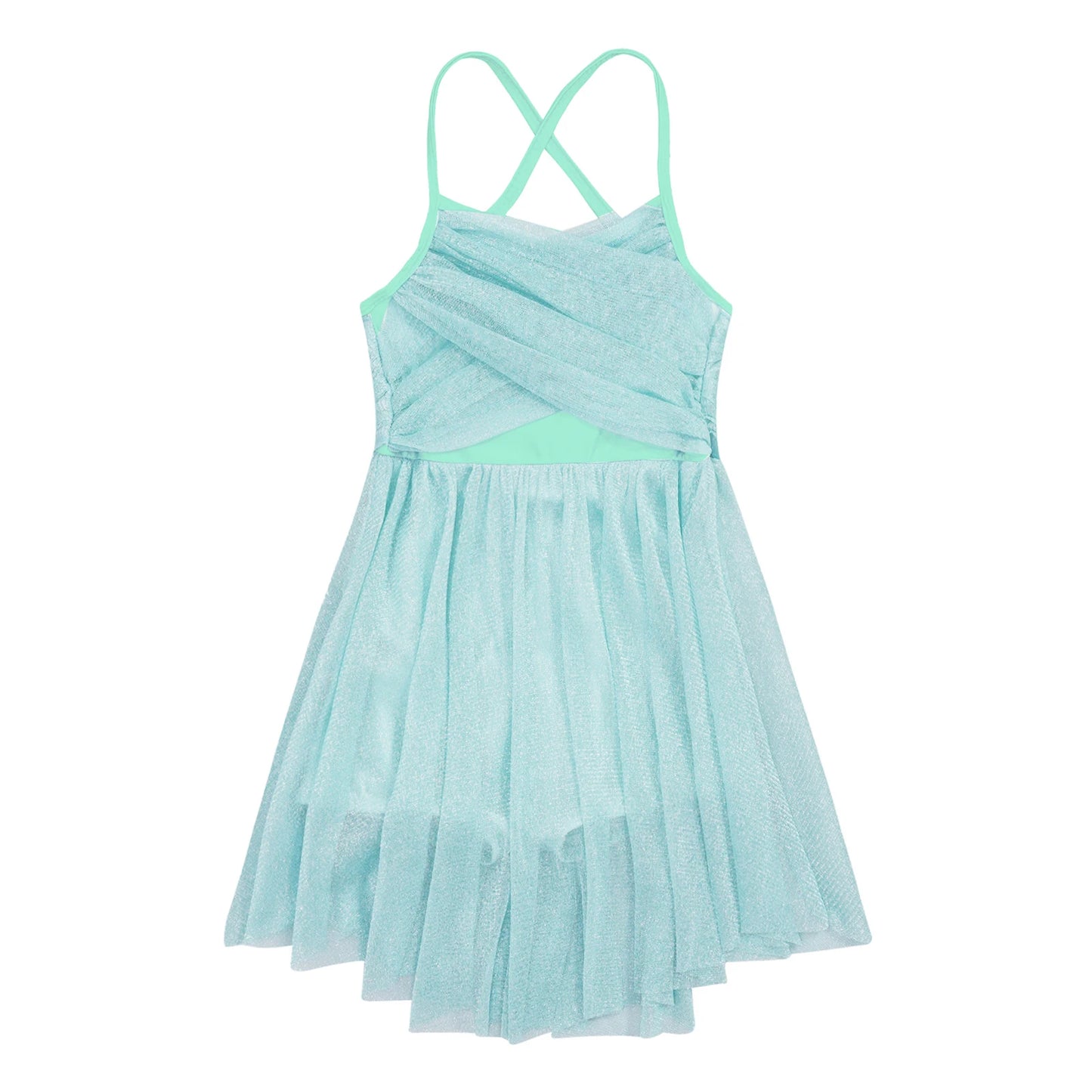 Kids Girls Ballet Leotard Dress Sleeveless Gymnastics Workout Modern Contemporary Dancewear Latin Lyrical Ballerina Costumes