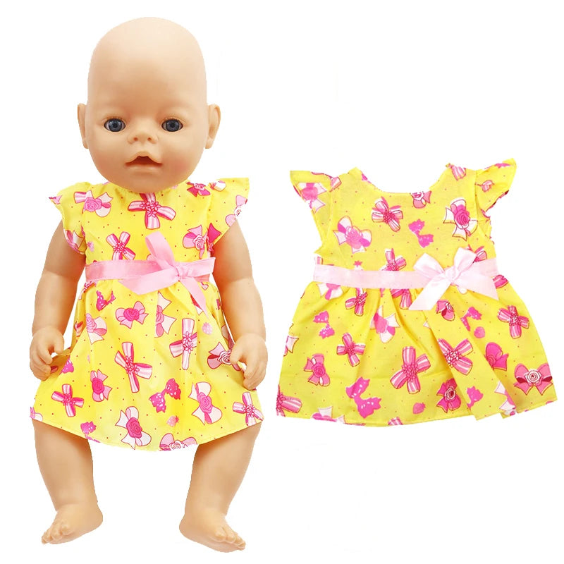 40 Cm Baby Doll Clothes Pants Set for 17 Inch Reborn Doll Out Clothing Toys Outwear Accessories