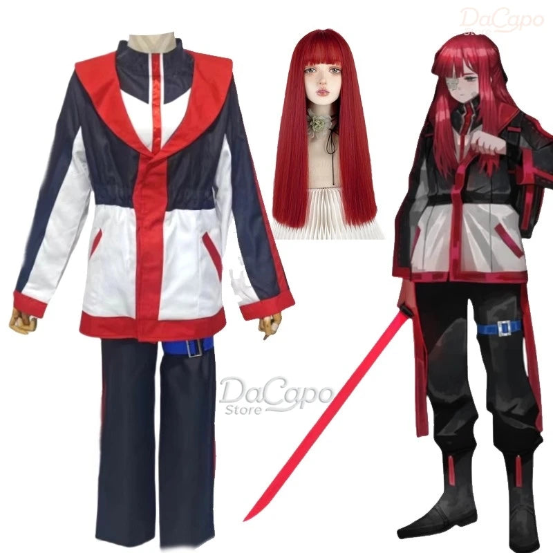 Limbus Company Yuri Cosplay Costume Wig Women Coat Suit Halloween Clothes Party Uniform Anime Game Event Roleplay Adult Set