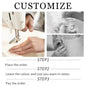 LIRIA Customized White Off the Shoulder Wedding Dresses Pearls Lace Long Sleeve Backless Bridal Gowns Flower Mini Wedding Gowns