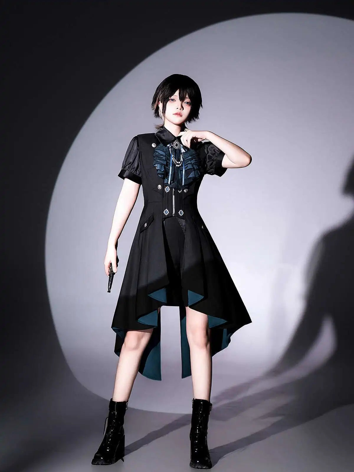 New Fiesta Carnival Halloween Cos Cosplay Deep Joy Dark Tune Prince Series Lolita Coat Dress Shorts Suit Tops Bow Tie
