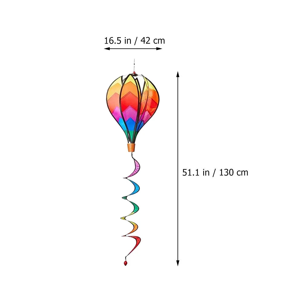 2pcs Balloons Summer Hot Air Wind Strips Sequin Solid Color Windmill Rotating Colorful Garden DecorationSpiral Pvc