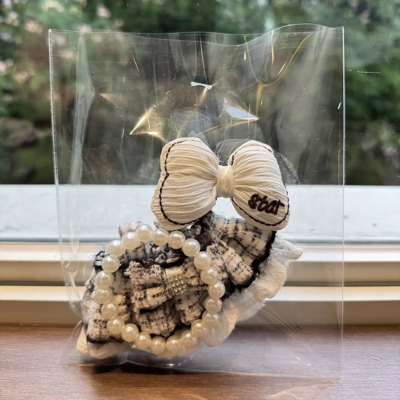 Clothes For Labubu Suspender Pearl Skirt Hair Accessories Set Clothing Accessories Suitable For 15 Cm 17 Cm 1st To 3rd Gen