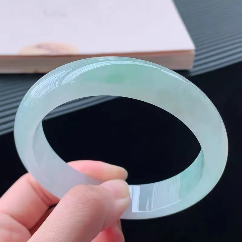 -waxy single-color   jewelry ice- bracelet  jadeite bangle