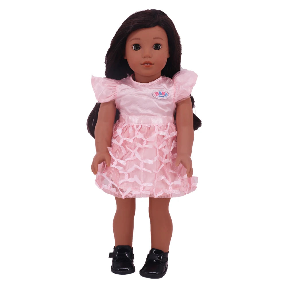 43Cm Baby Doll Clothes Accessories Pink Series Pajama Swimsuit for 18inch Girl American & 43 cCm Baby Reborn Doll,Our Generation