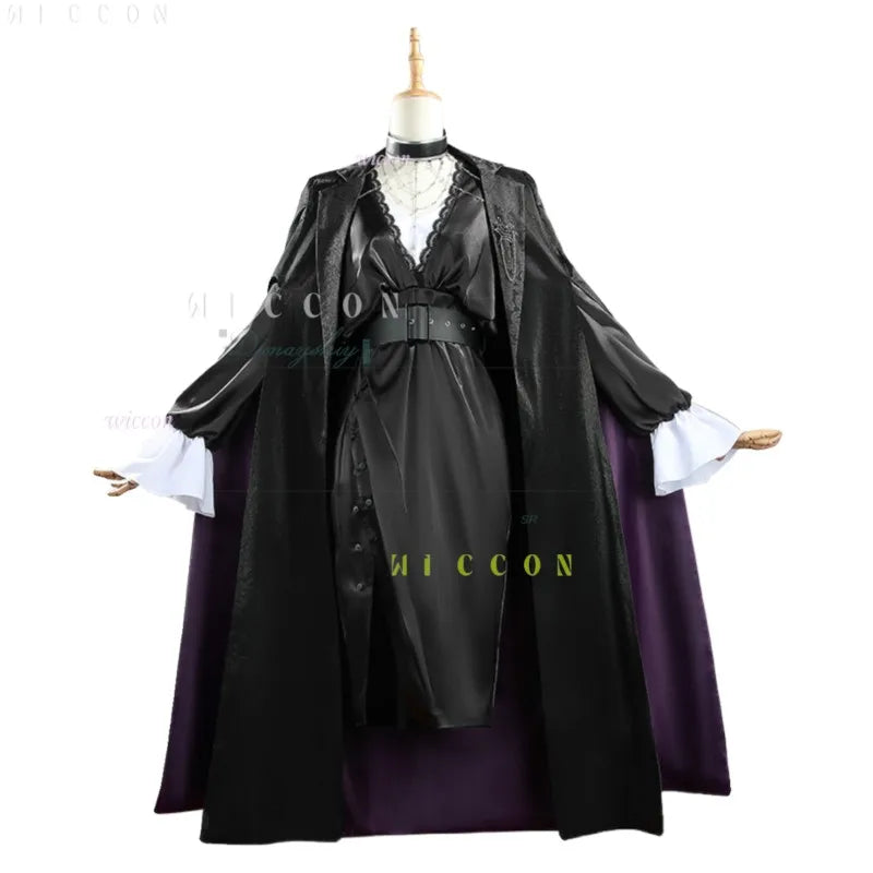Halloween Game Path To Nowhere Happyzoo Langley Anime Cosplay Costume Long Trench Coat Wig Full Party Clothing