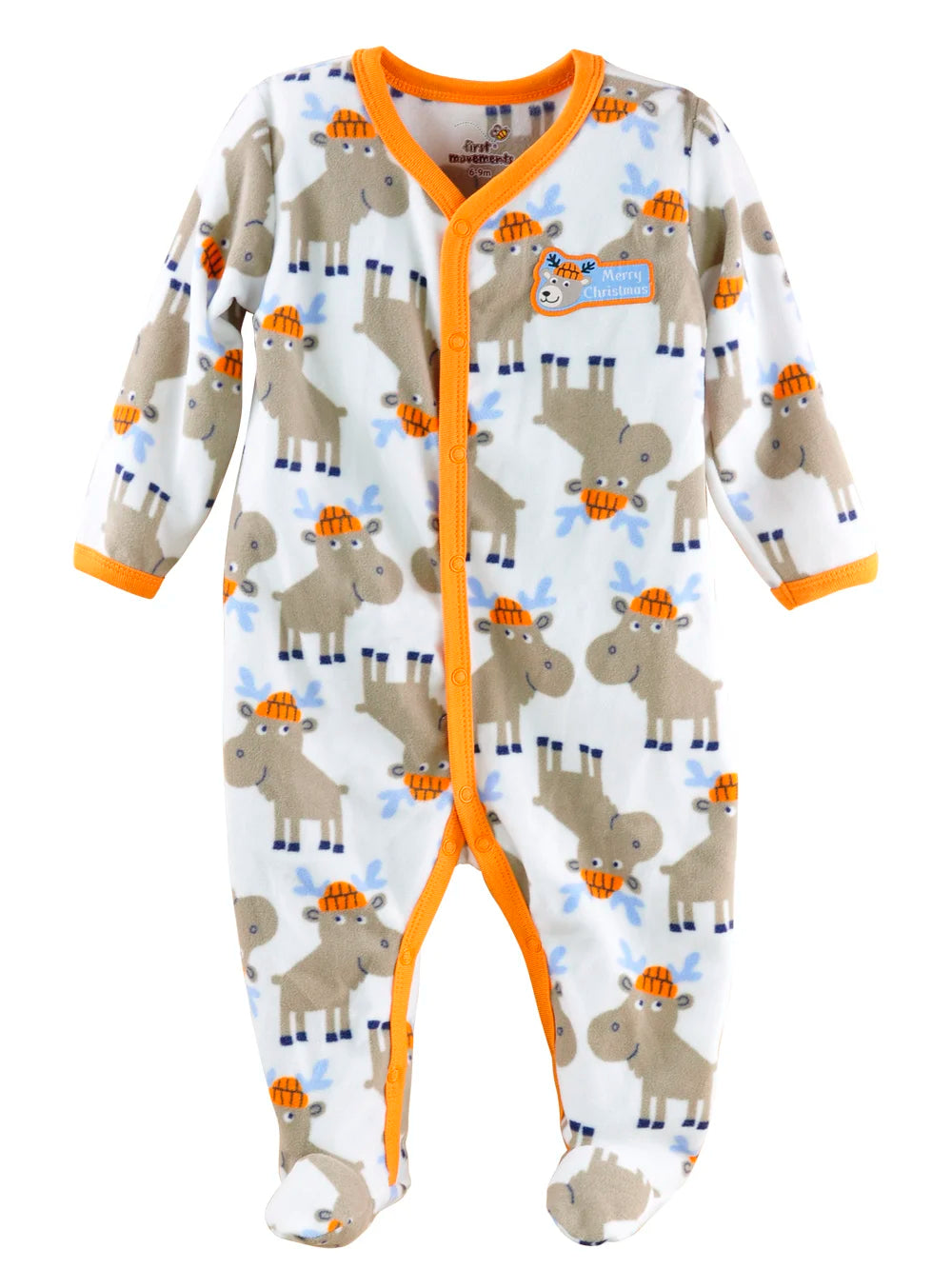 Fleece Baby One-Piece Romper With Footies bodysuits newborn sleepwear girl jumpsuit boy pajamas overalls cotton clothes