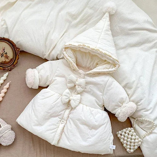 2024 New Winter Children Thick Warm Clothes Toddler Baby Girl Jacket Thicken Warm Cardigan Coat Newborn Baby Girls Thick Coat