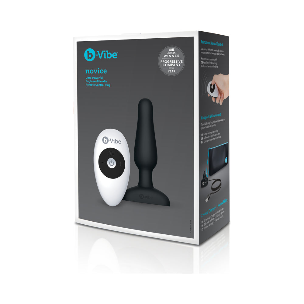 b-Vibe Novice Rechargeable Remote-Controlled Vibrating Silicone Anal