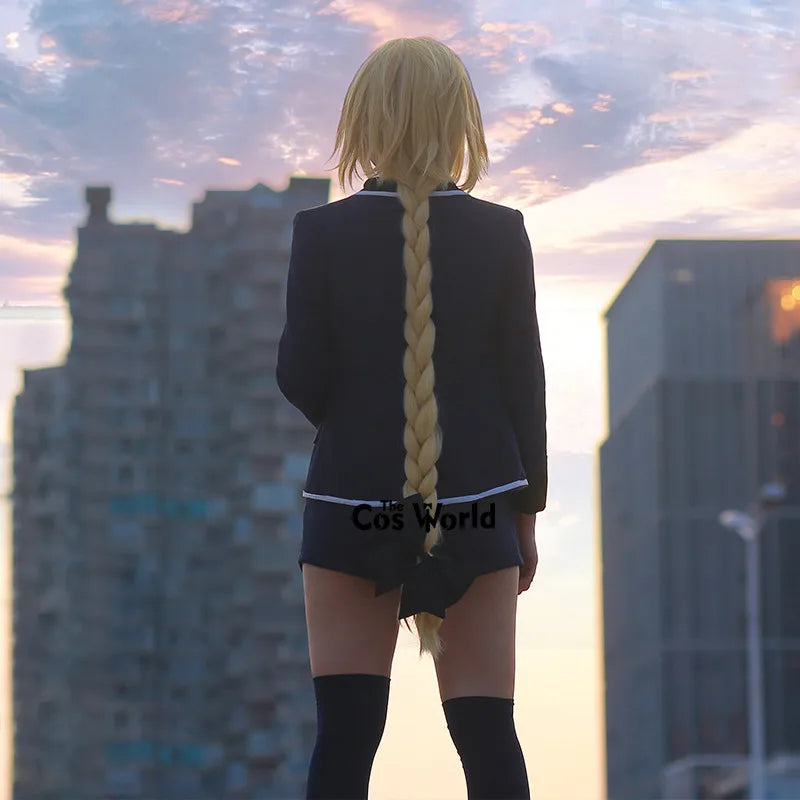 Fate Apocrypha Joan of Arc School Uniform Outfits Customize Games Anime Cosplay Costumes