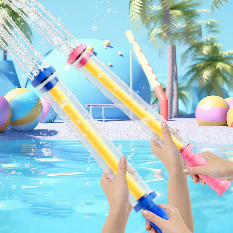 1pc Summer Fireworks Water Gun, Perfect Gift for Water Balloon Fights and Beach Activities, Large Pull-String Fountain Water Gun