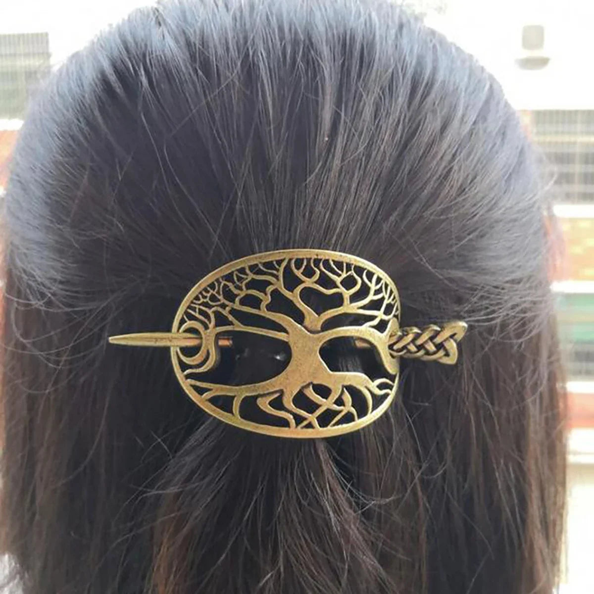 Celtic Knot Hair Clips Viking Style Silvery Hairpins Jewelry Women’s Norse Hair Accessories Unique Gift Idea