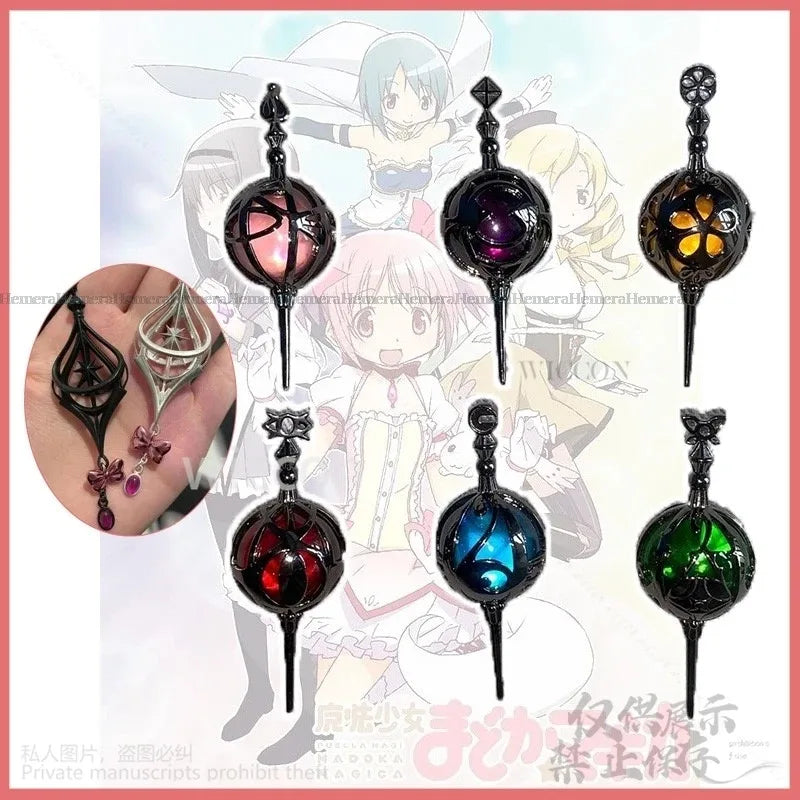 Anime Puella Magi Madoka Magica Cosplay Jewelry Necklace For Halloween Christmas Soul Gem Props Madoka Homura Gifts Customized