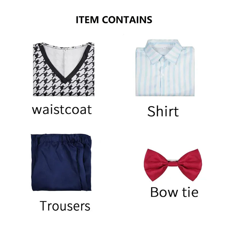 Anime Cartoon Movie Inside Out 2 Fear Cospaly Costume Adult Men Women Outfit Birthday Party Dress Up Halloween Roleplay Costume