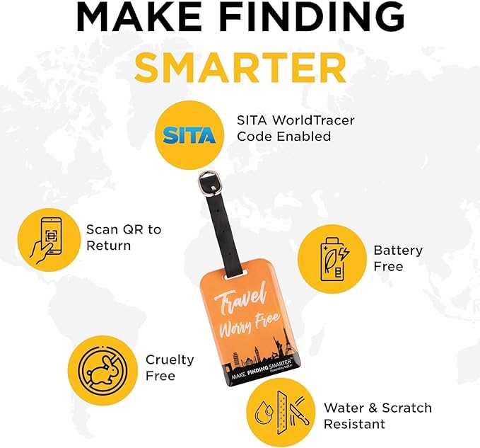 Smart Bag Tag - Travel Themes [Pack 2]