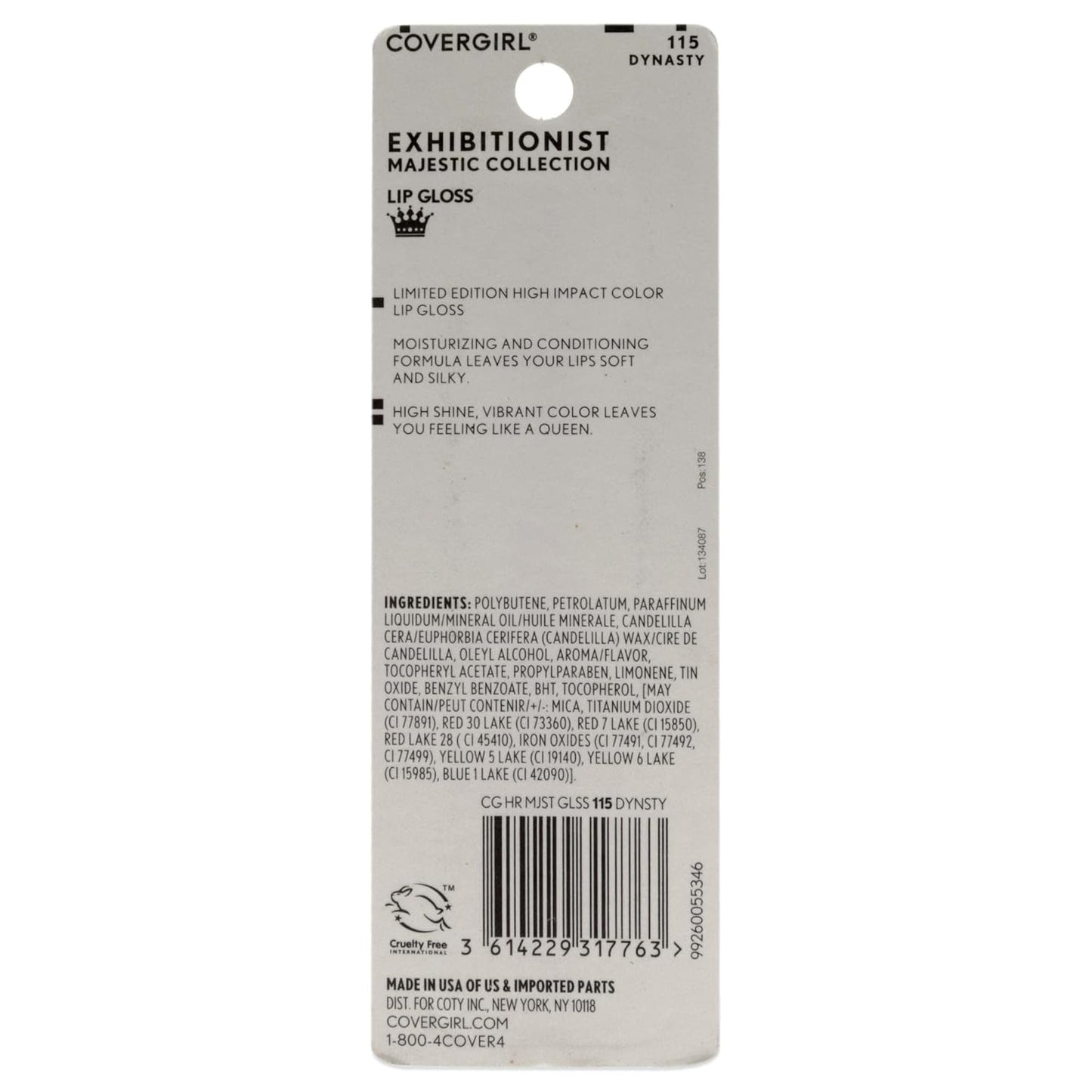 CoverGirl Exhibitionist Majesty Lip Gloss - Dynasty Lip Gloss Women