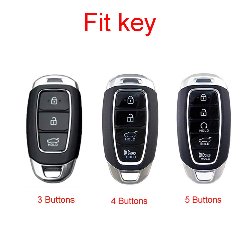 ROYALFOX Key Fob Remote Soft Case Cover Shell for select Hyundai,