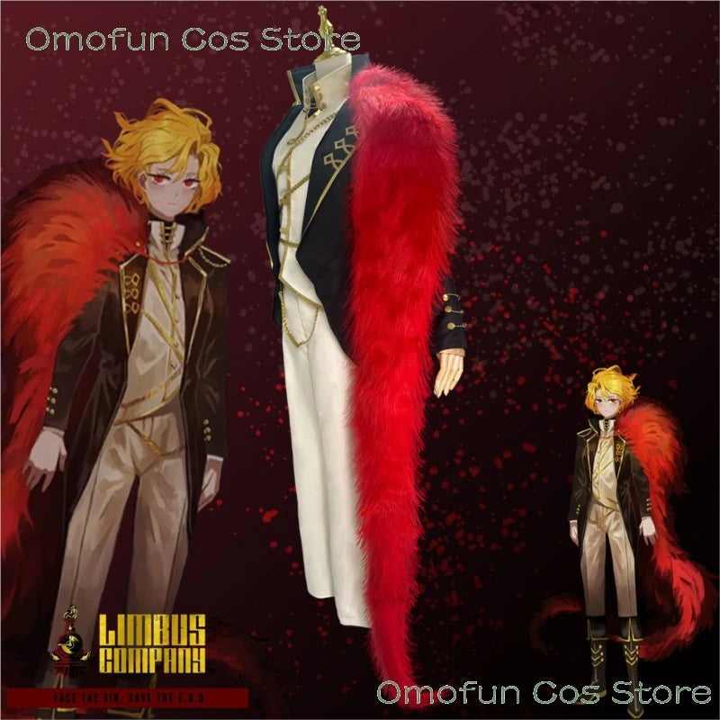 Limbus Company Don Quixote Sancho Unisex Cosplay Costume Wig Spoiler Outfit Cosplay Outfits Clothes Coat Suit Halloween Dres up