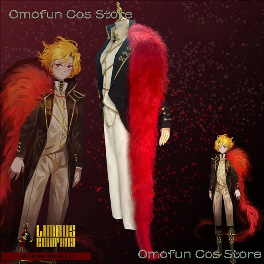 Limbus Company Don Quixote Sancho Unisex Cosplay Costume Wig Spoiler Outfit Cosplay Outfits Clothes Coat Suit Halloween Dres up