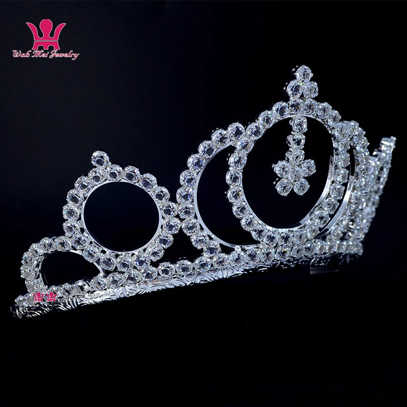 Zircon Tiara Crystal Rhinestone Crowns Bridal Wedding Hair Accessories Princess Queen Formal Party Prom Night Clup Show mo190