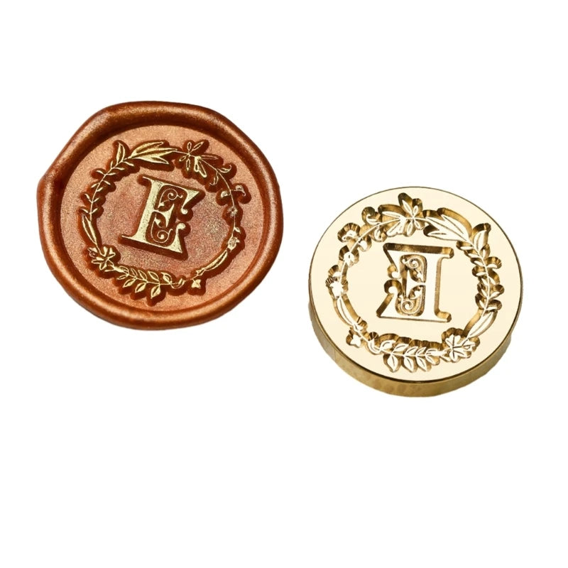 Y1UB Sealing Wax Stamp Letter Series Wax Seal Stamp for Christmas Card Decorations