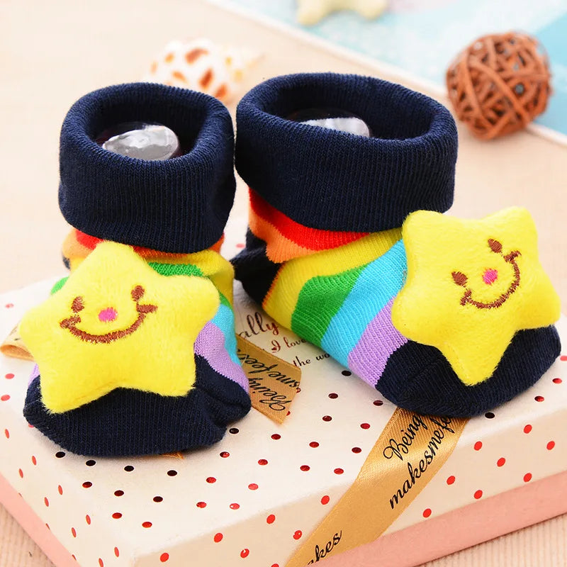 Baby Socks Toy Slipper Girls Boys Newborn Accessories Rubber Anti Slip Animal Kids Toddlers Gift Clothes Infant Children Socks
