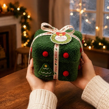 Velvet Christmas Packaging Box Thick Velvet Fabric High-End Christmas Eve Gift Box Xmas Velvet Gift Box Christmas Decoration