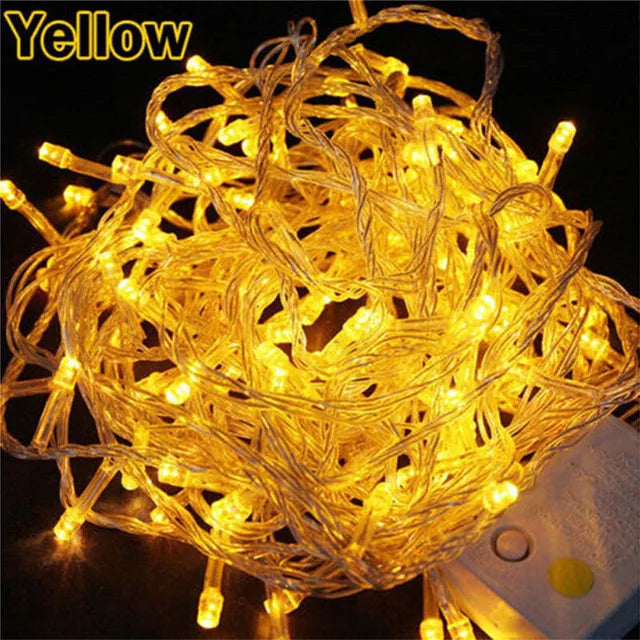 110V 220V 10M 100 Led String Garland Christmas Tree Chain Fairy Light  Waterproof Home Garden Party Outdoor Holiday Decoration