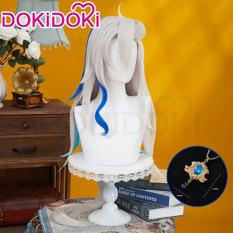 A2025 New IN STOCK Neuvillette Game Genshin Impact DokiDoki Hair Cosplay Fontaine Free Lace Wig Cap Men ★ HAxiba.