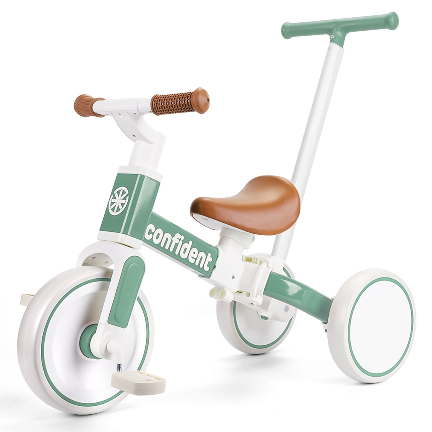 Baby Balance Bike for Kids 1/2/3 Years Old Toddler Trike with Parent Steering Push Handle Kids Trike Christmas and Birthday Gift