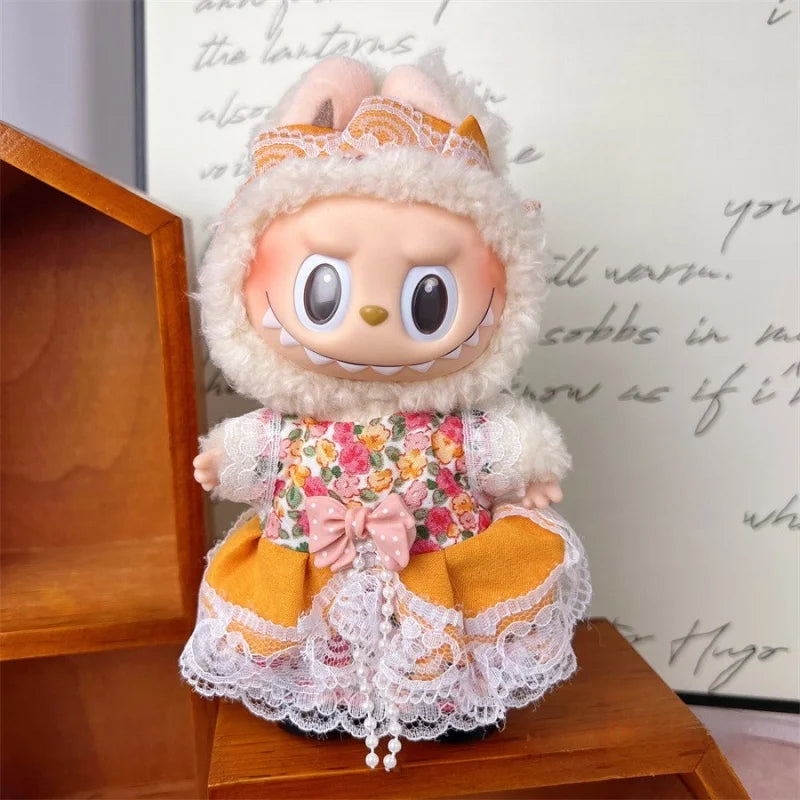 For 17cm Labubu Set High-Quality Clothes Set for Labubu V1/V2 Doll Accessories Clothe