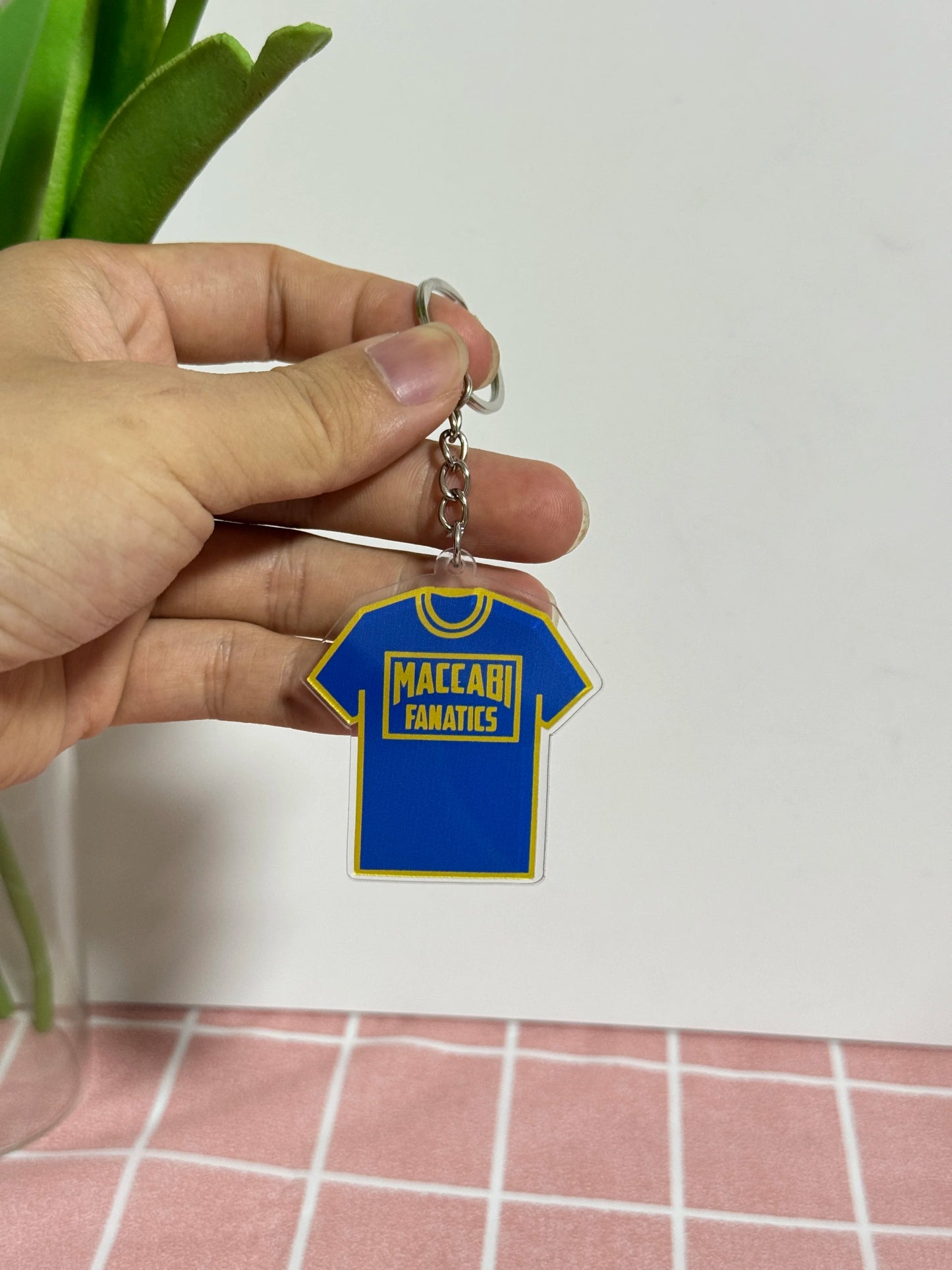 Colorful 1-Side Acrylic Keychain Accessories Bag Pendant