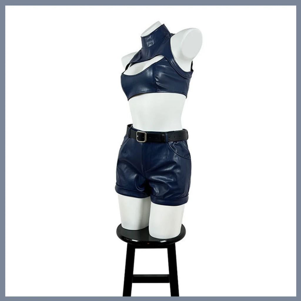 Anime CALL OF THE NIGHT Nanakusa Nazuna Cosplay Costume Coat PU Tube Tops Shorts Uniform Wig Woman Sexy Carnival Suit