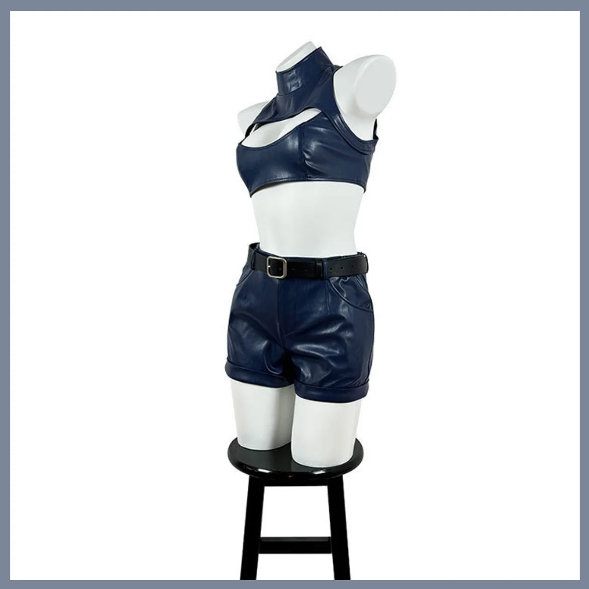 Anime CALL OF THE NIGHT Nanakusa Nazuna Cosplay Costume Coat PU Tube Tops Shorts Uniform Wig Woman Sexy Carnival Suit