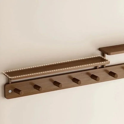 For Bamboo Wall Clothes Hanger Creative Simple Luxury Wall Hanging Coat Rack Bedroom Clothes Storage Living Room Home Furniture