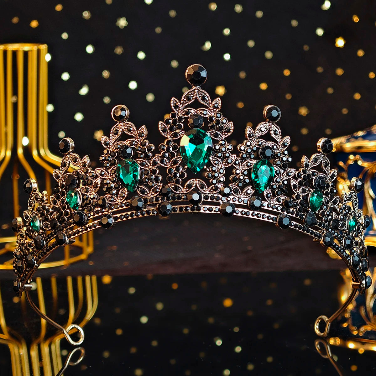 Elegant Crystal Bridal Crown Exquisite European and American Rhinestone Hair Bands Tiara Headpieces Party Jewelry Accessories