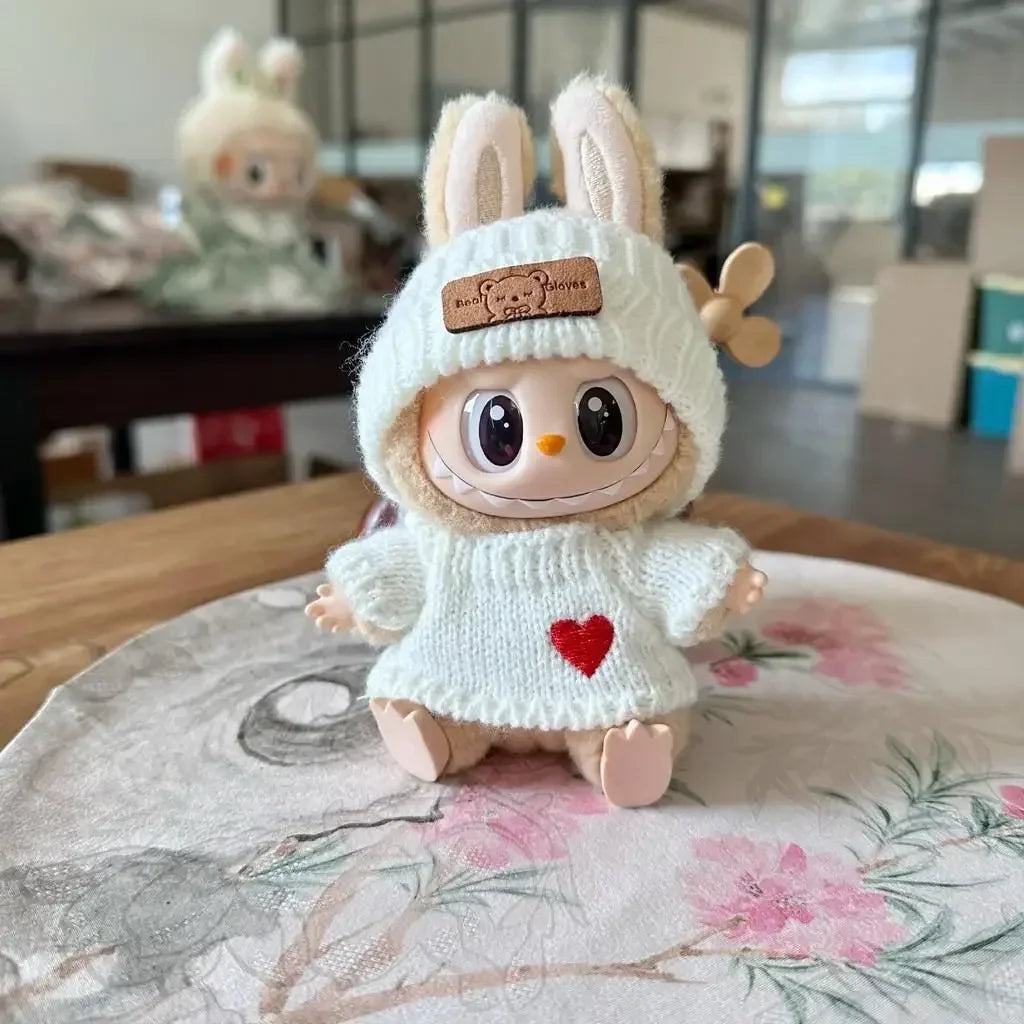 One, two and three generations of rag pendant clothes, bear hat, love set, blind box baby wear, knitted sweater, hair accessorie