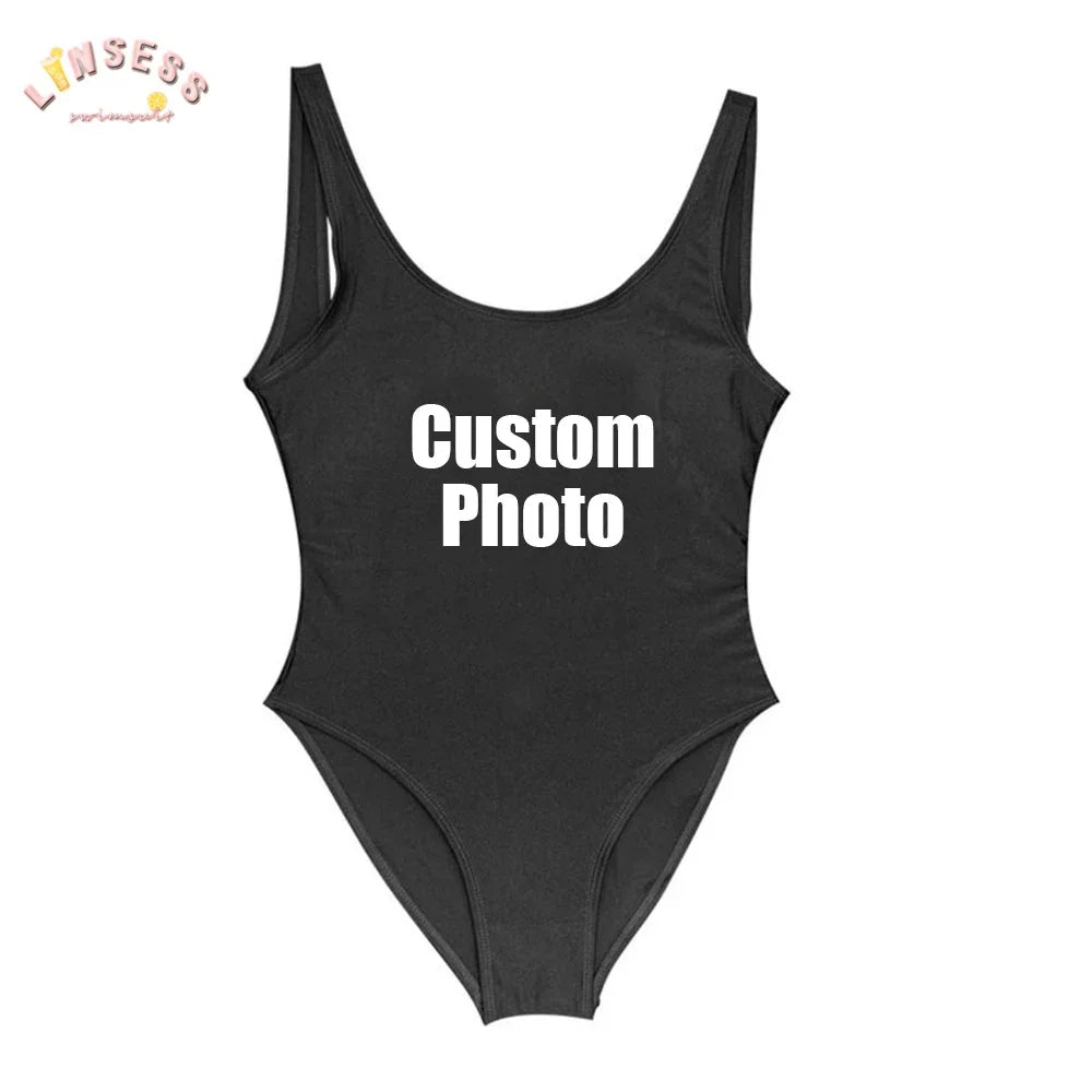 Custom Bride Swimsuit with Face Personalized Photo Brides Swimwear, Bachelorette Party Swimsuits,Birthday/Anniversary/