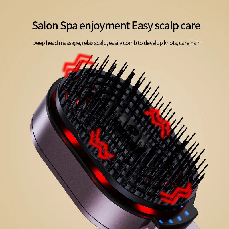 Electric Hair Brush Spray Essential Oil Massage Comb For Head Hair Follicle Repairing Hair Care