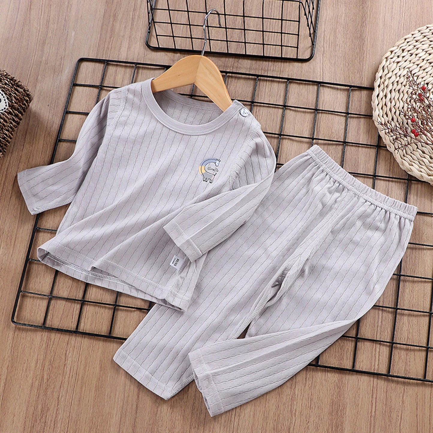 Child Baby Boys Girls Summer Cotton Sleepwear Kids Homewear Children Lightweight Conformtable Pyjamas Cartton Clothes Pullover