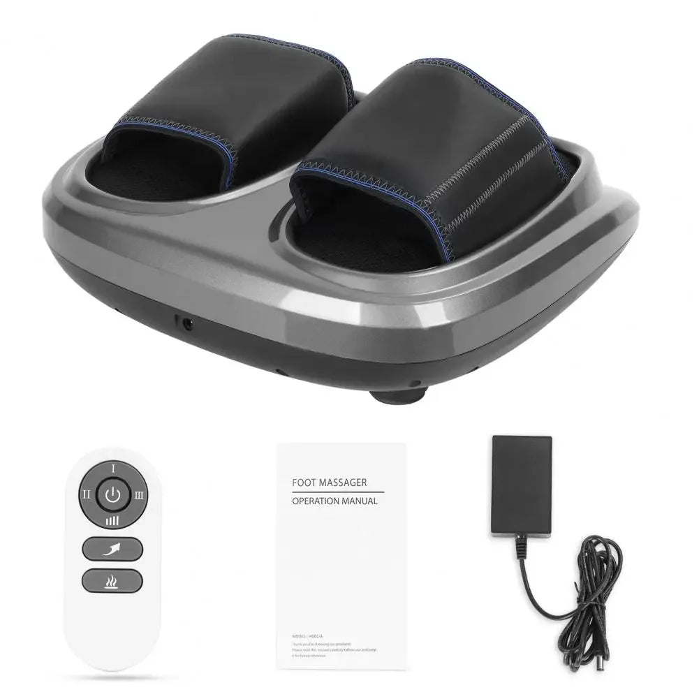 Foot Massager Shiatsu Kneading Deep Tissue Relax Heated Roller Calf Pain Relief Fatigue Muscles Vibrator Machine Health Relief