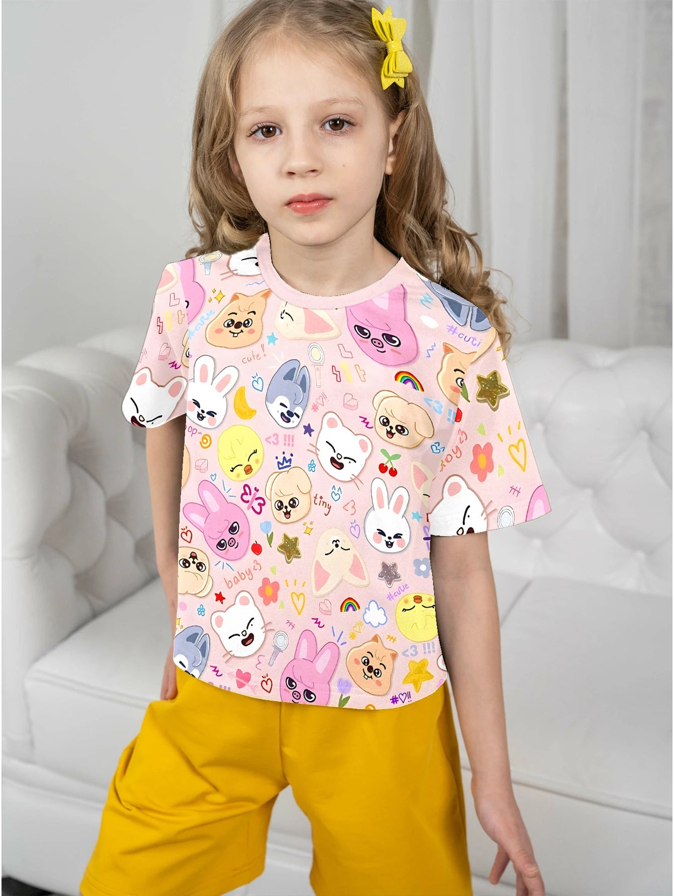 3D Print-S-Skzoo-o-Baby Clothing 5 to 14 Years Male Outdoor Clothes for-S-Stray-Kids-Children Boy Girl k-Kpop Child T-Shirt Top