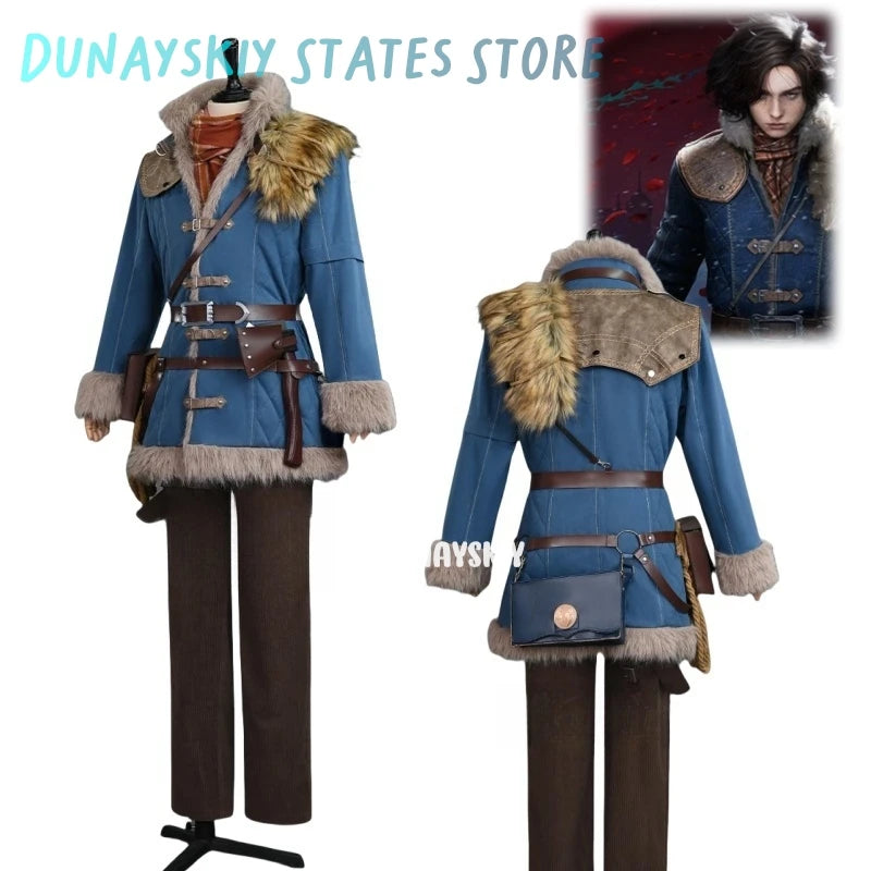 Lies of P: Overture Male lead P Cosplay Costume Coat pants belt props accessories scarf set Halloween party new fashion uniform