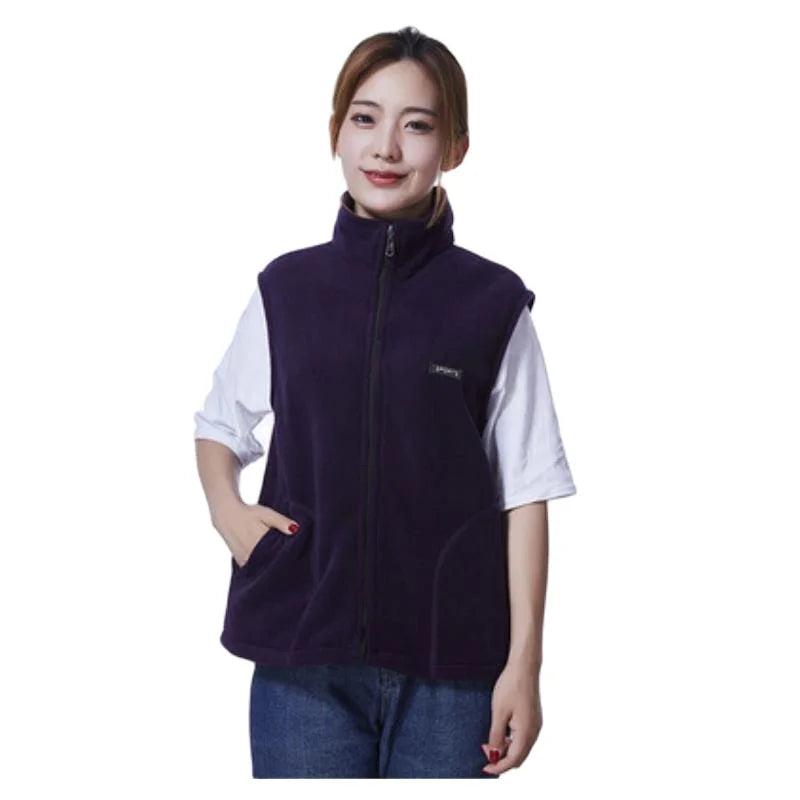 New Fleece Women Vests Autumn Korean Plus size Sleeveless Jackets Ladies Fashion Zipper Casual Waistcoat Female 442