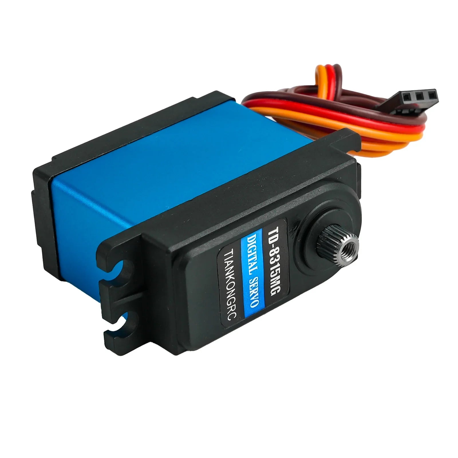 4X 15KG Carbon Brush Motor Standard Digital Servo Metal Gear Waterproof For 1/8 1/10 1/12 Scale Drift Car Crawler 180/270 Degree