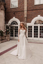 SSYTENS Elegant A Line Wedding Dresses White Appliques Bridal Gowns Illusion Long Sleeve Customized Corset Bride Dresses 2026