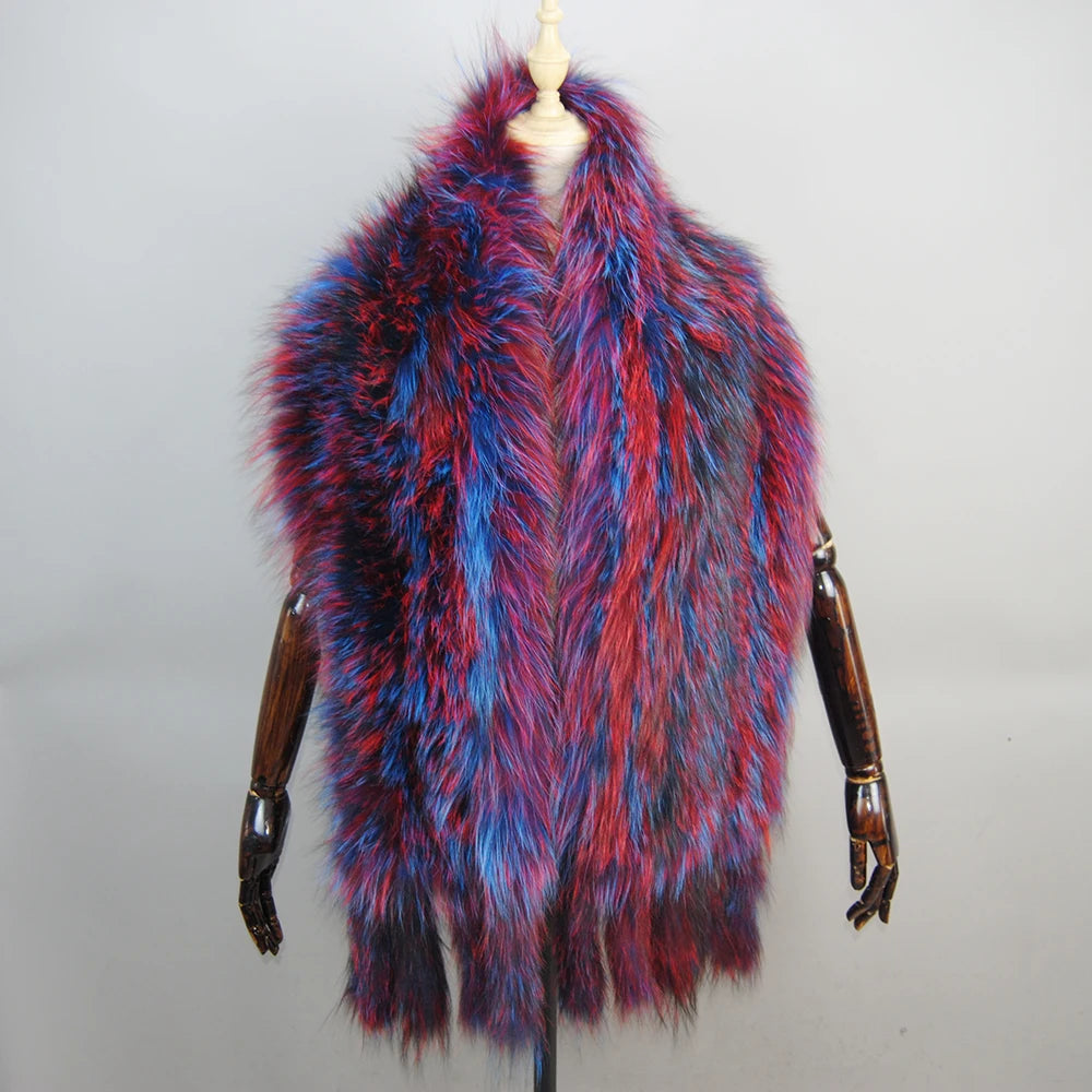 2025 New Genuine Fox Fur Shawl For Women Real Natural Fox Fur Female Capes And Wraps For Wedding Bride Winter Warm Outwear Scarf