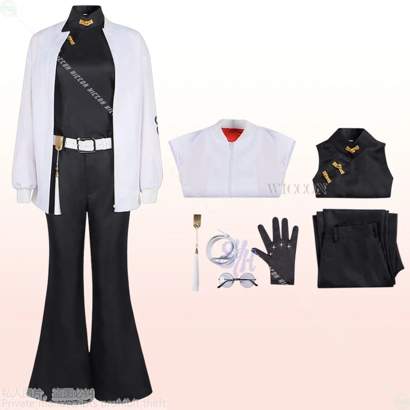 Tao Saotome Cosplay Gokurakugaiii WICCON Costume Chinese Styles Qipao Jirai Kei Girls Punk Coat Halloween Christmas Roleplay Cos