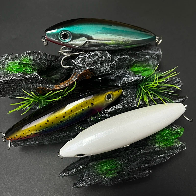 17g 100mm Floating Pencil Fishing Lure Surface Walk the Dog Artificial Bait for Saltwater Skitter Walk Topwater Fishing Supplies